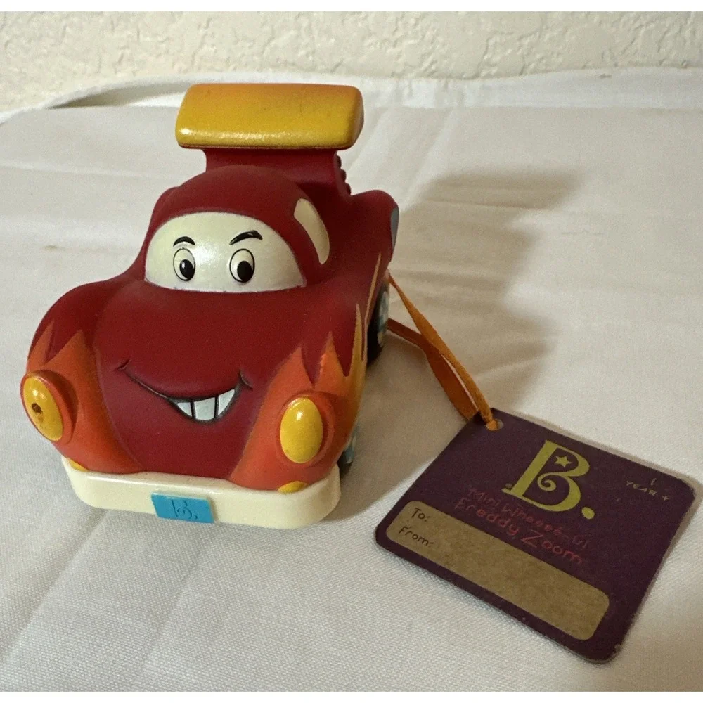 Battat Mini Wheeee-ls! Mini Pull-Back‎ Race Car Toy - Freddy Zoom